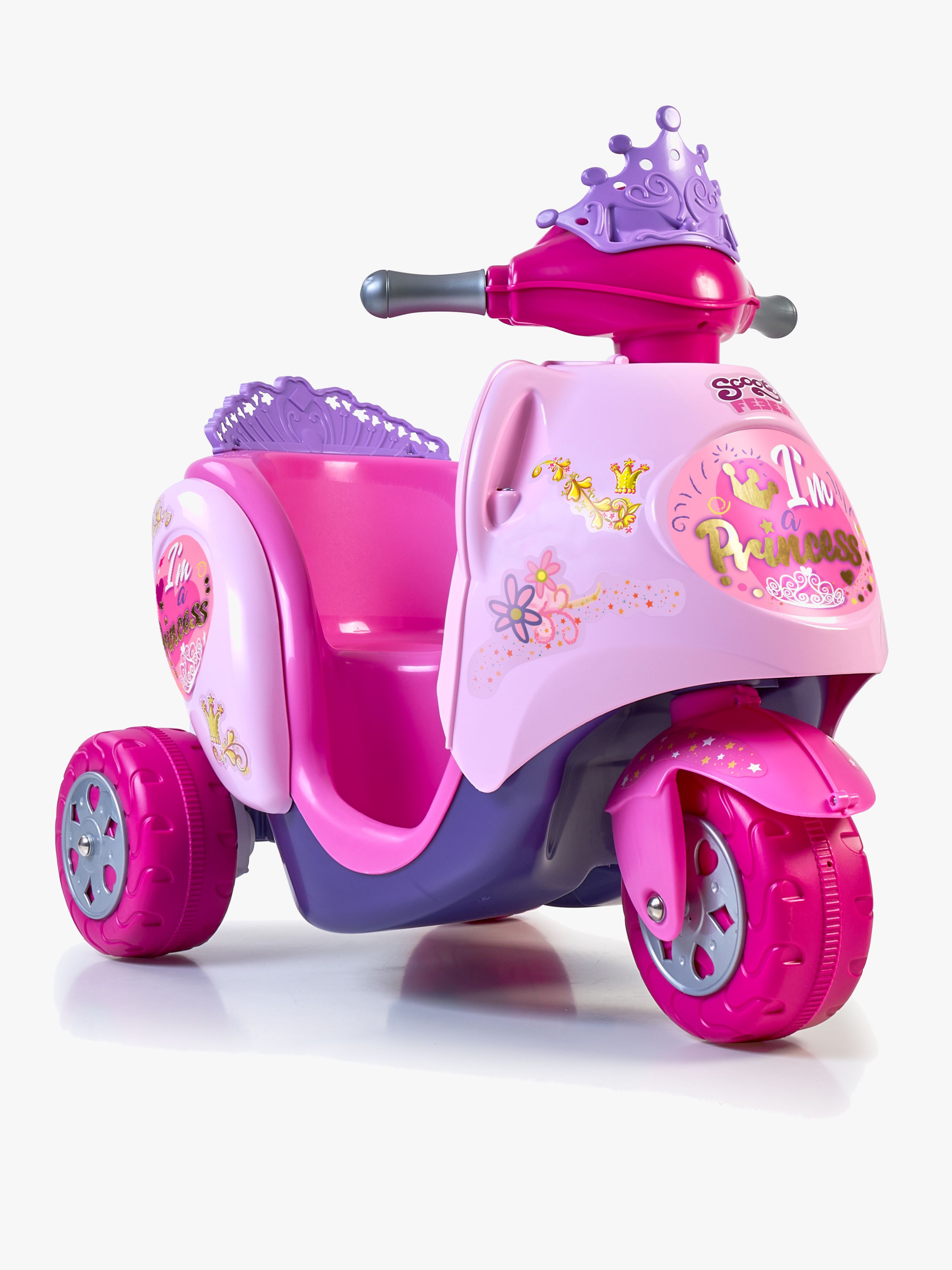 FEBER Prinsessa Elscooter, Rosa/Lila