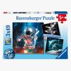Ravensburger Pussel Space Adventure 3x49 Bitar