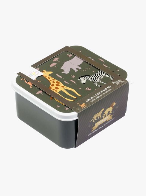 A Little Lovely Company Lunchboxset, Savanna