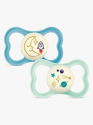 MAM Air Night Silikon Nappar 6-16m, Blå