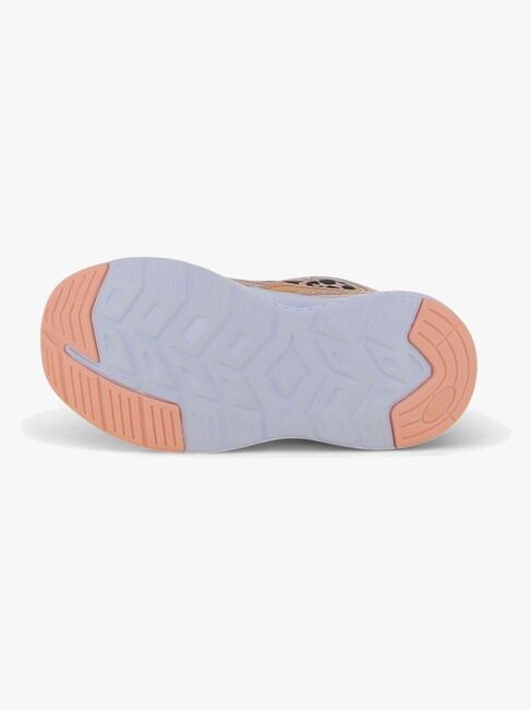 Leaf  Blinkande Sneakers, Leopard/Pink