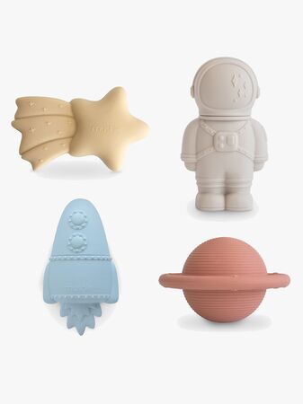 Mushie Badleksaker Rymden 4-Pack