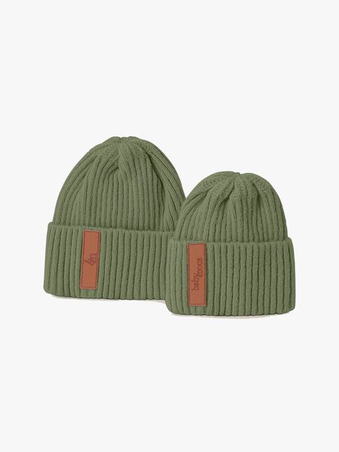 BabyMocs Stickad Mössa, Olive