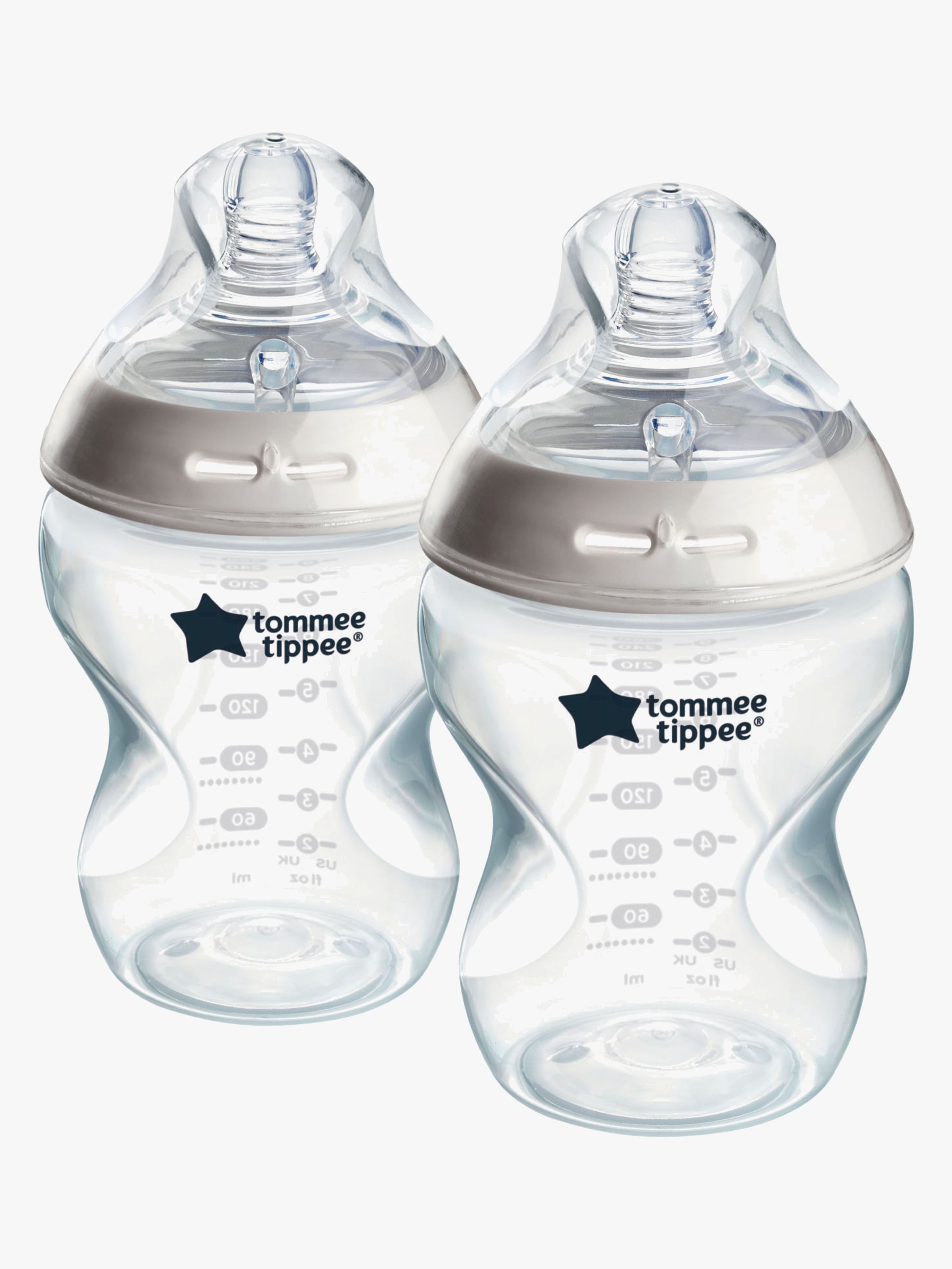 Tommee Tippee Natural Start Nappflaskor 260 ml 2-Pack, White