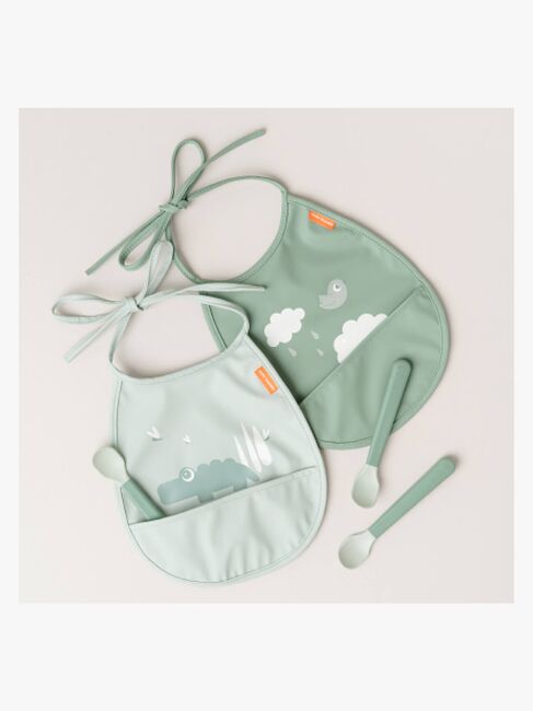 Done By Deer Croco Tiny Pocket Haklapp 2-Pack, Green