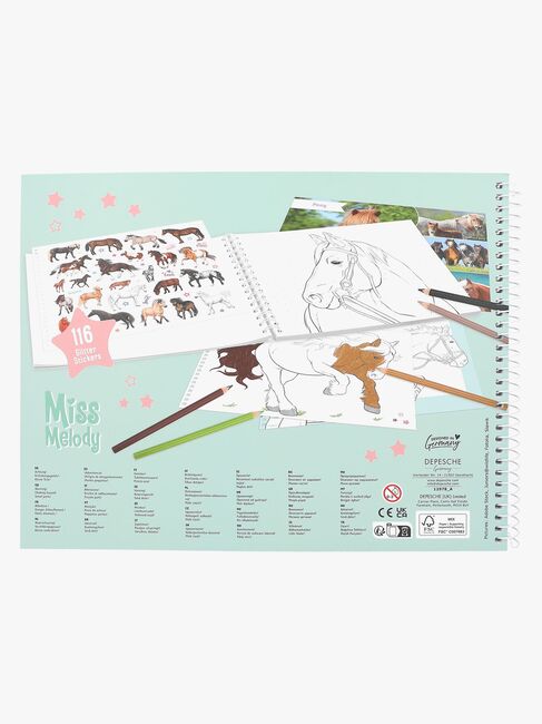Miss Melody Målarbok