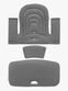 Hauck Babyset Matstolsdyna, Dark Grey
