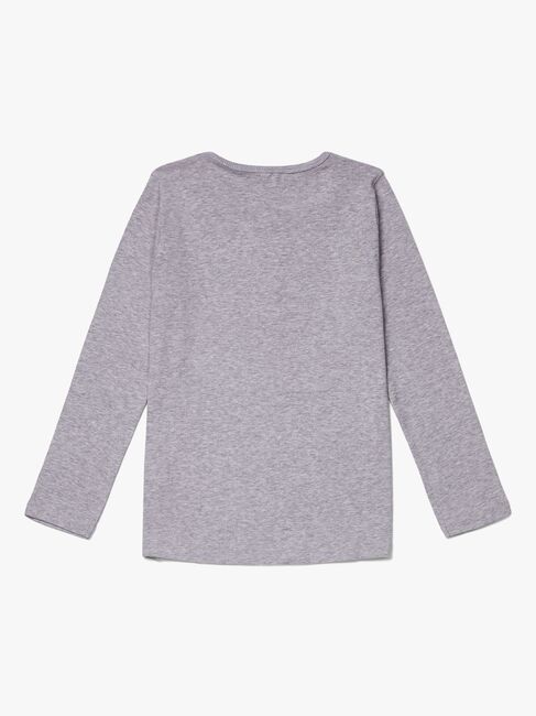 Luca & Lola Jacopo Långärmad T-Shirt, Grey Melange