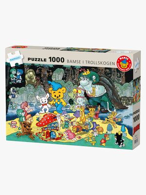 Kärnan Bamse i Trollskogen Pussel 1000 Bitar