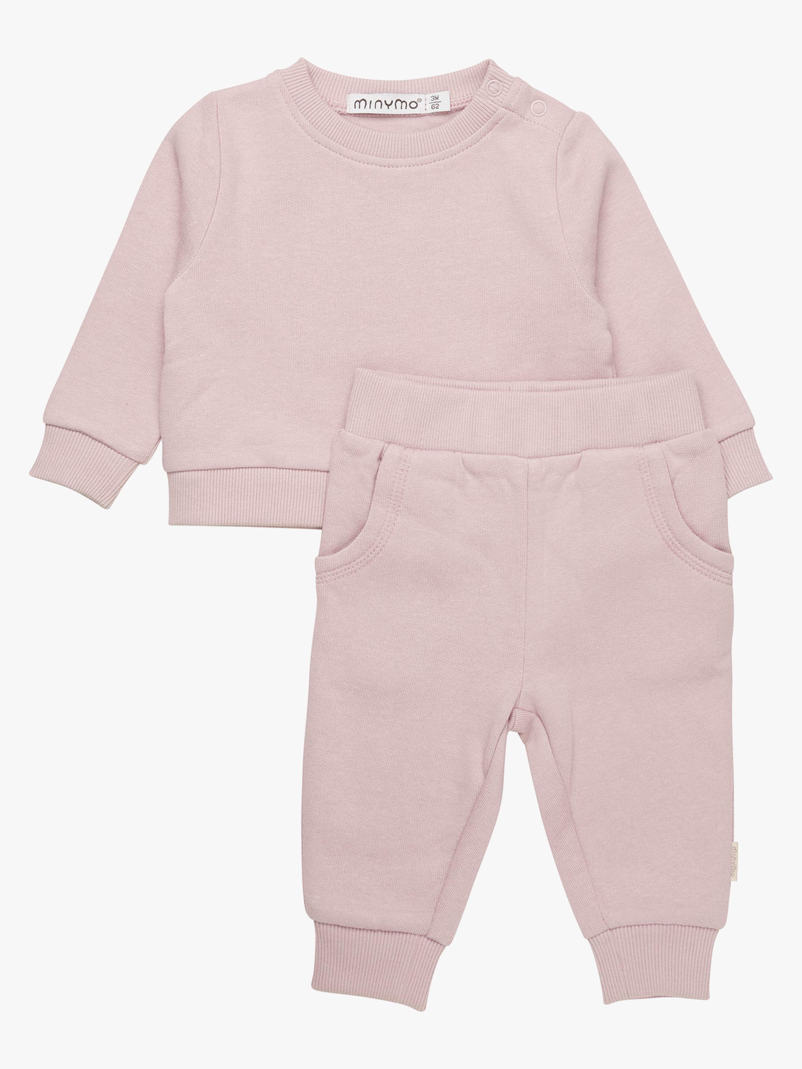 Minymo Mjukisdress 2-delad Violet Ice 56