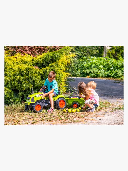 Falk Tramptraktor med Släpvagn, Grön