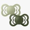 BIBS Supreme Napp 2-pack Latex Stl 2 Symmetrisk, Sage/Hunter Green