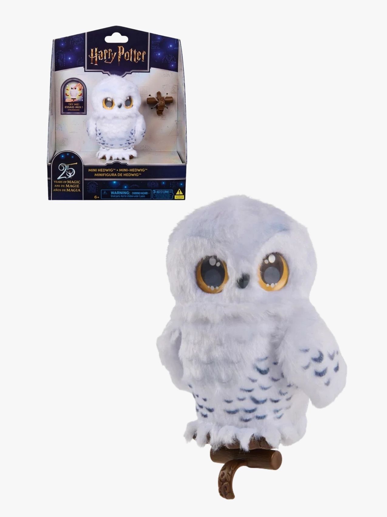 Harry Potter Interaktiv Hedwig 14 Cm, Vit