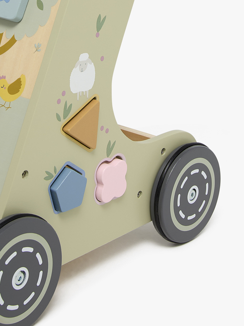 Alice & Fox Lära-gå-vagn Bondgård, Grön