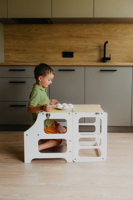 Duck Woodworks Fällbar Hjälpa Till Pall, Vit