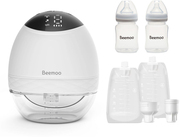 Beemoo CARE Wearable LED Elektrisk Bröstpump Inkl. Mjölkpåsar 30-pack & Flaskor 2-pack