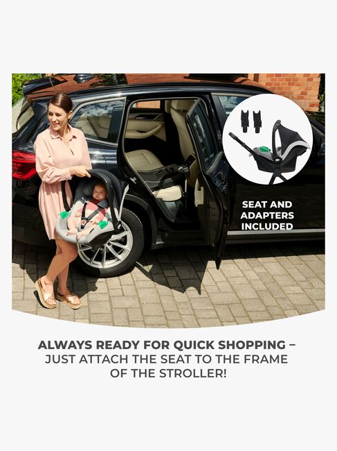 Kinderkraft 3-i-1 NEWLY Kombivagn Travelsystem, Moonlight Grey