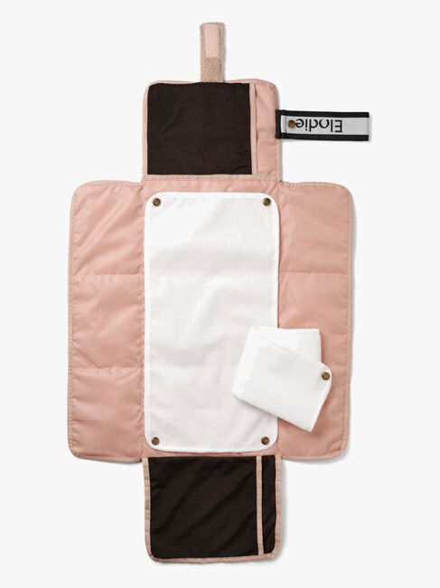 Elodie  Portabel Skötbädd, Pink Bouclé