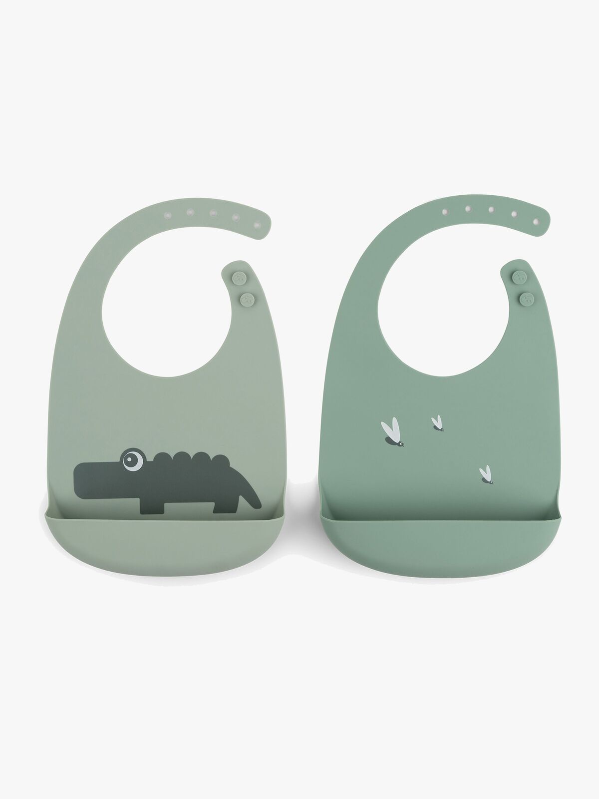 Done By Deer Silikon Haklapp 2-Pack, Green