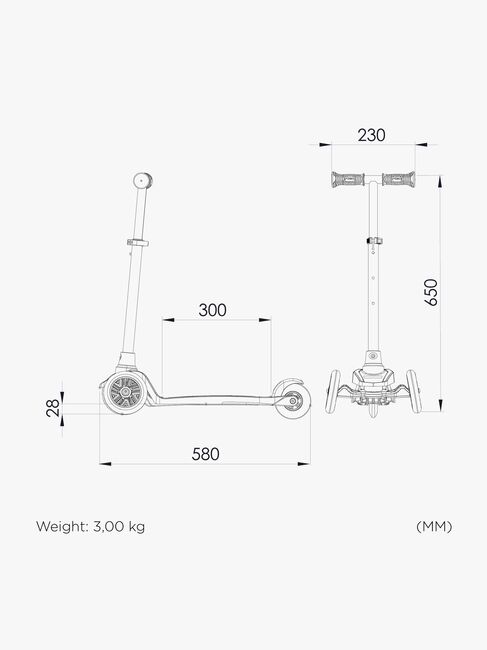 STIGA STR Sparkcykel Mini Kick Supreme, Rosa
