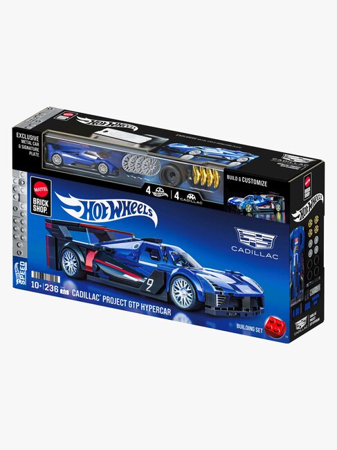 Mattel Brick Shop Hot Wheels Speed Series Brick Shop Hot Wheels Byggset Cadillac Project GTP Hypercar 236 Delar