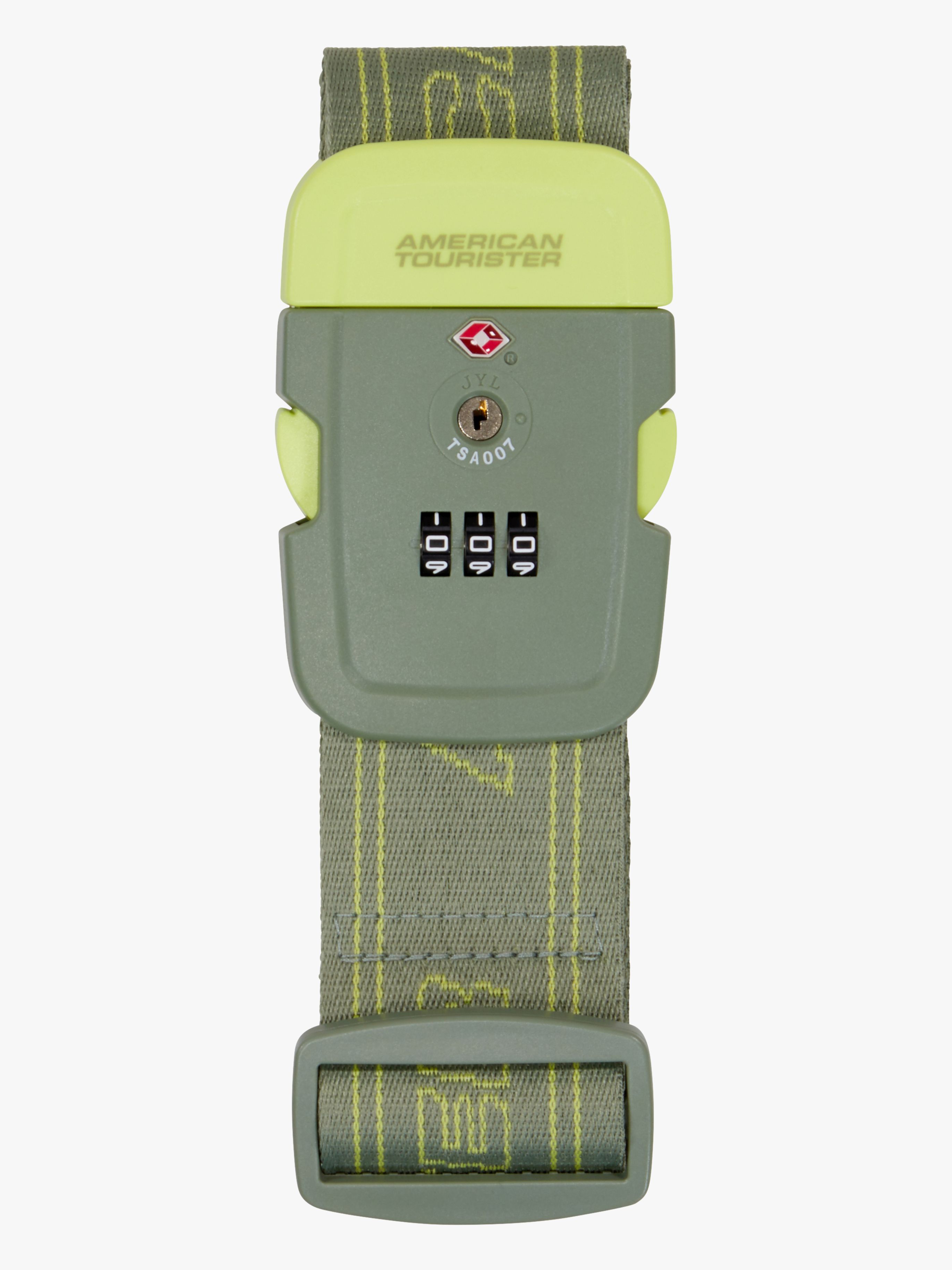 American Tourister TSA Bagagerem, Olive/Lime