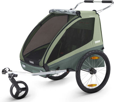 Thule Coaster XT Cykelvagn inkl. Promenadkit, Basil Green