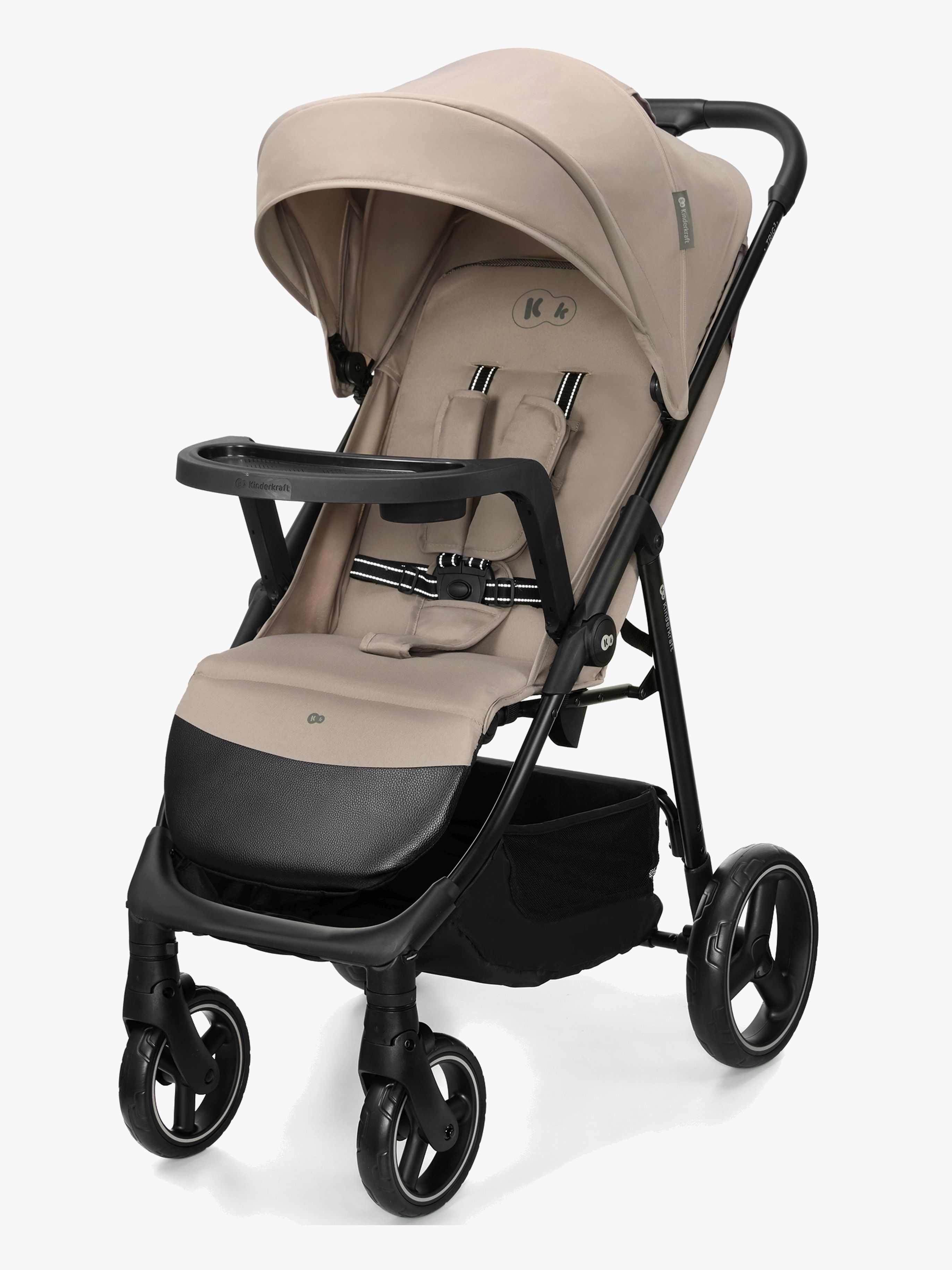 Kinderkraft Trig 3 Sulky med Bricka, Stone Beige