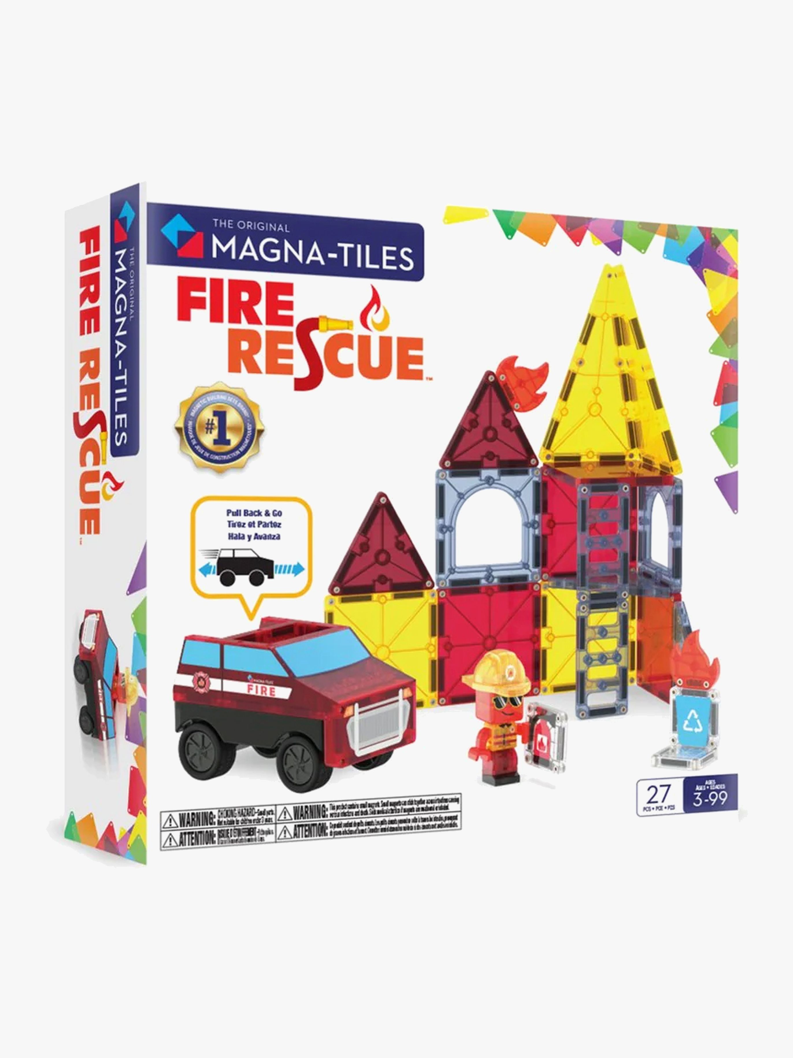 MAGNA-TILES Brandräddning Magnetiska Byggklossar 27 Delar