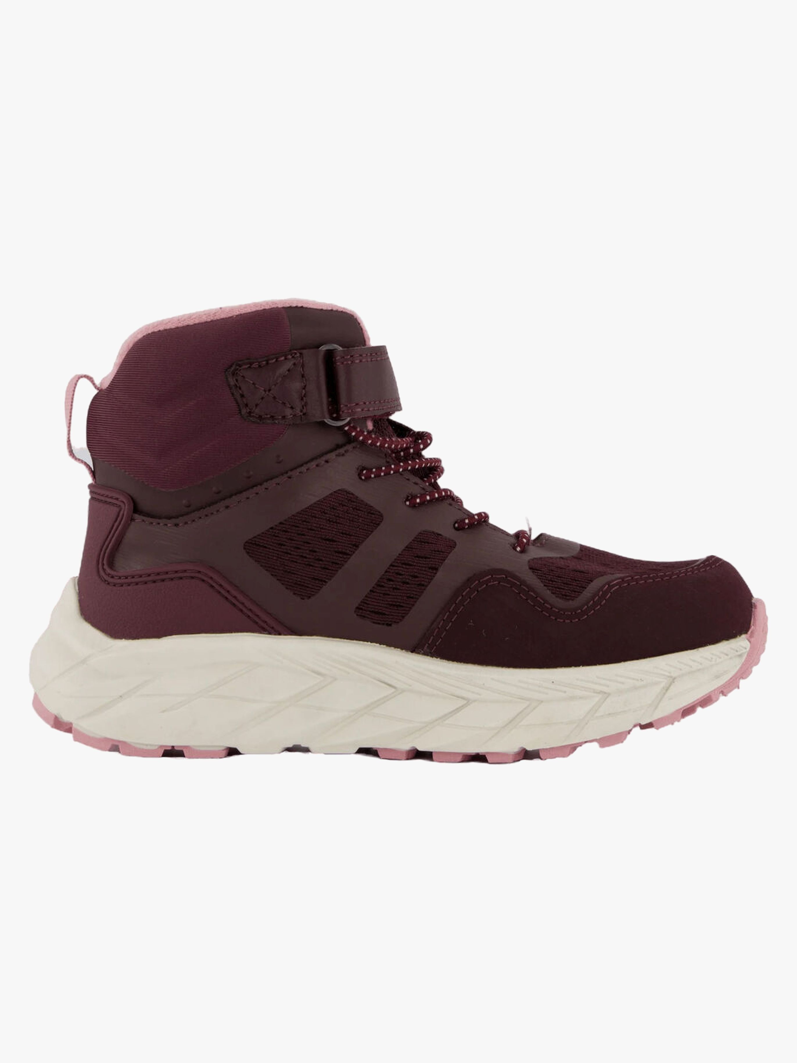 Leaf Karlstad WP  Fleecefodrade Sneakers, Burgundy, 32