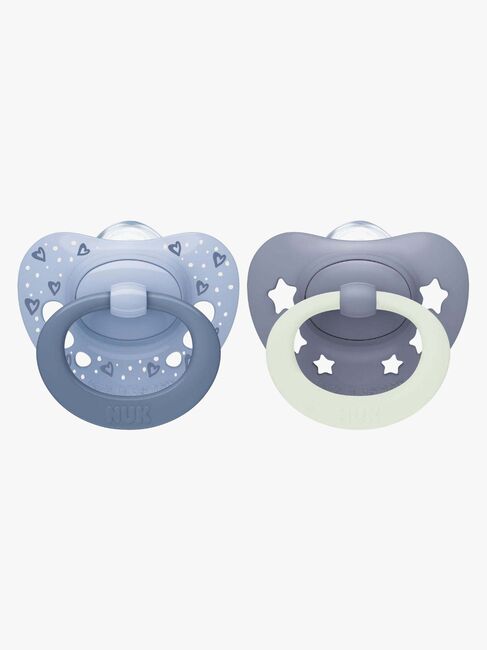 NUK First Choice Classic Day & Night Napp 2-Pack, Blå N175396-Blue-4552_1.jpg