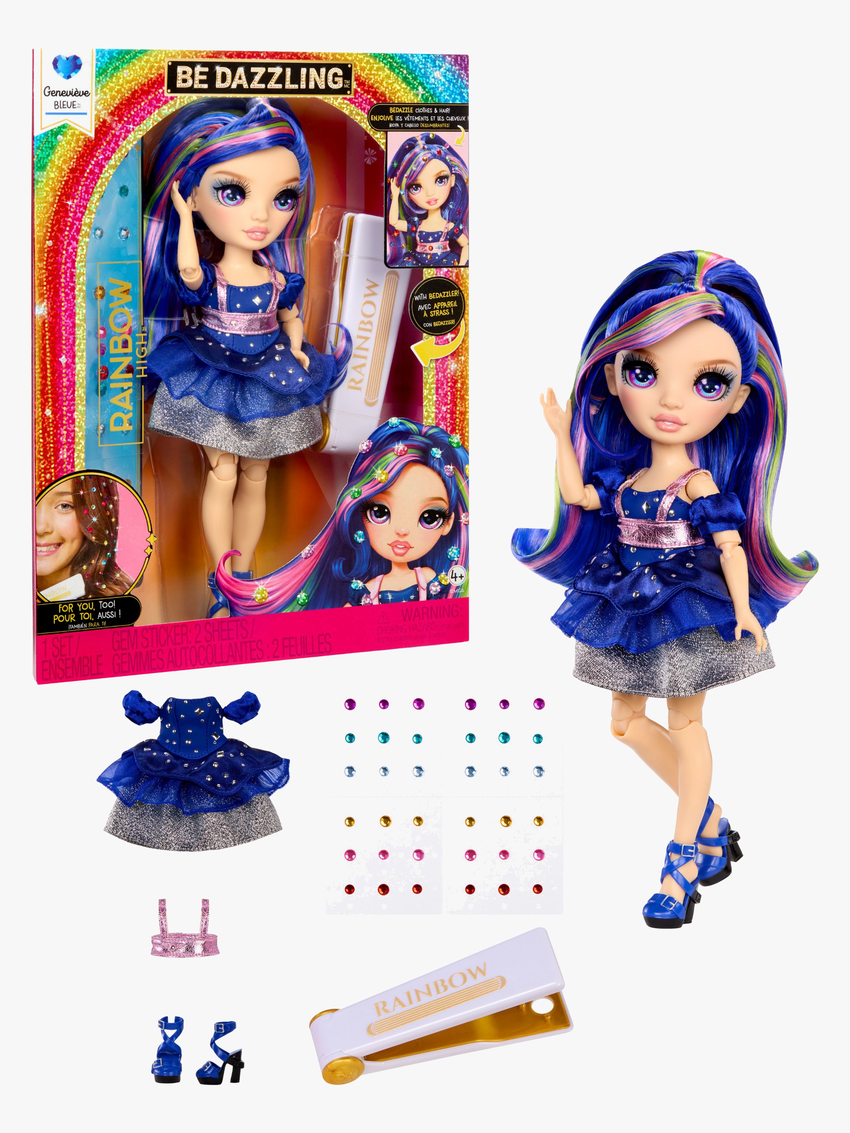 Rainbow High Be Dazzling Modedocka Genevieve Bleue
