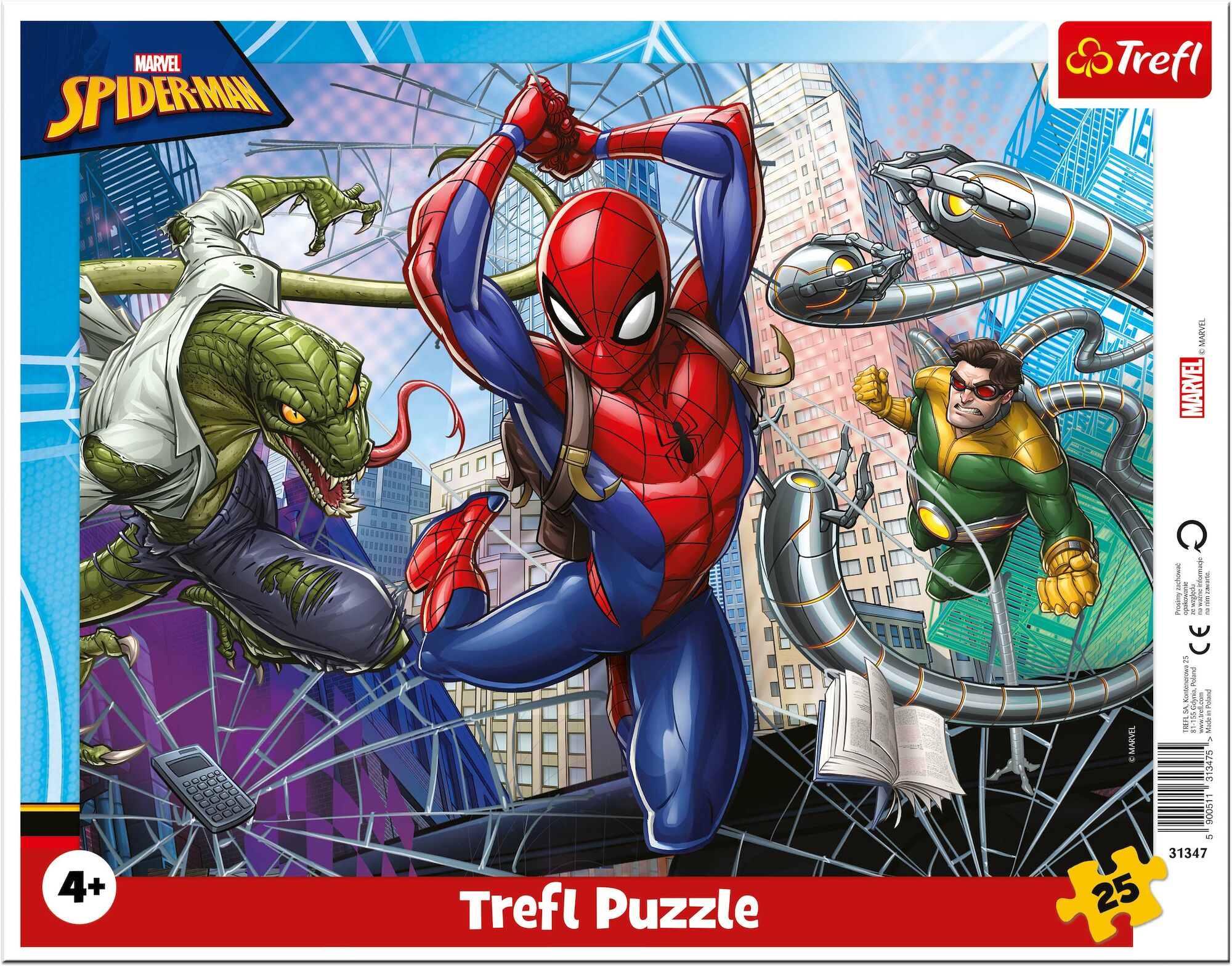 Marvel Spider-Man Trefl Spider-Man Pussel 25 Bitar