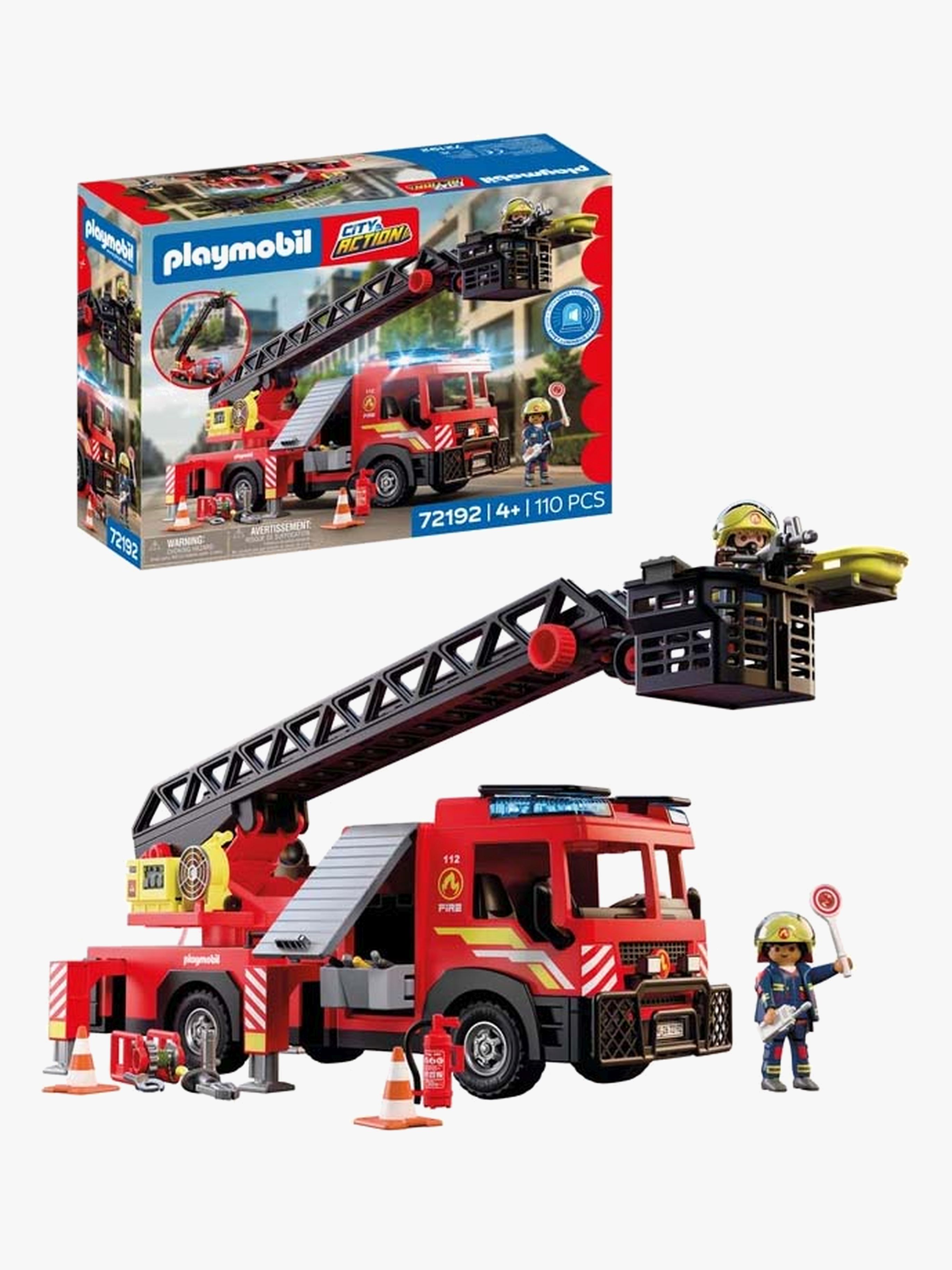 Playmobil City Action Brandbil Med Stege, Flerfärgad