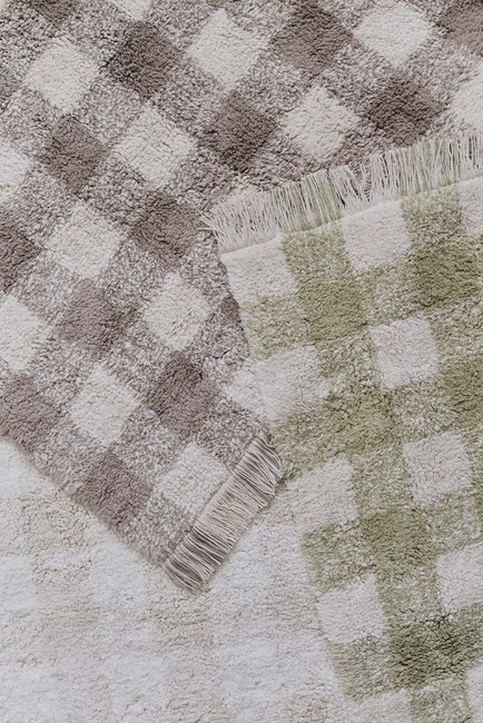 LorenaCanals Tvättbar Vichy Matta 90x120 cm, Marron