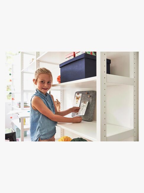 Hoppekids STOREY set with 4 Shelves and 2 cross-supports, 80 cm, White