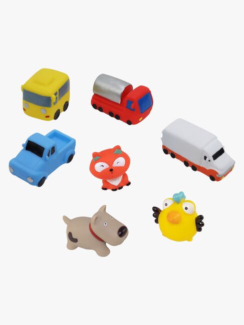 Rätt Start Badleksaker Bilar & Husdjur 7-Pack