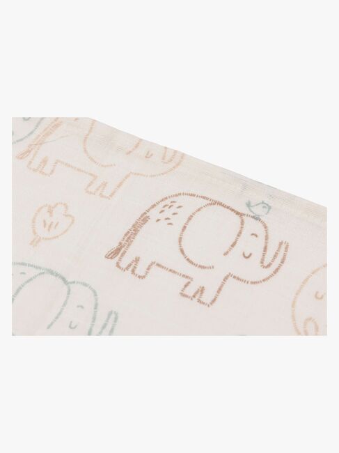 Jollein Tvättlappar 3-Pack, Elephant Tales