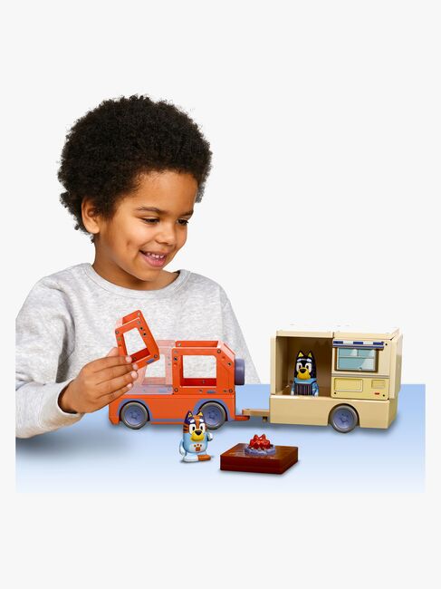 Tile Town Bluey Magnetisk Byggsats Husvagnsset