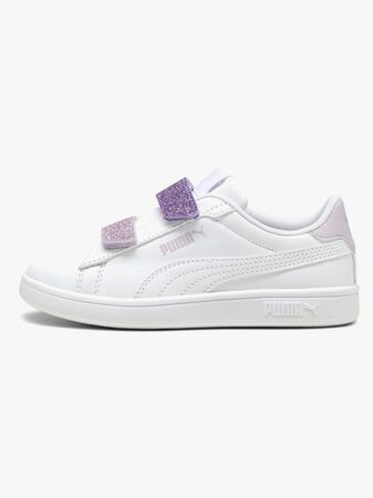 Puma Smash 3.0 Glitter Velcro V PS Sneakers, Vit