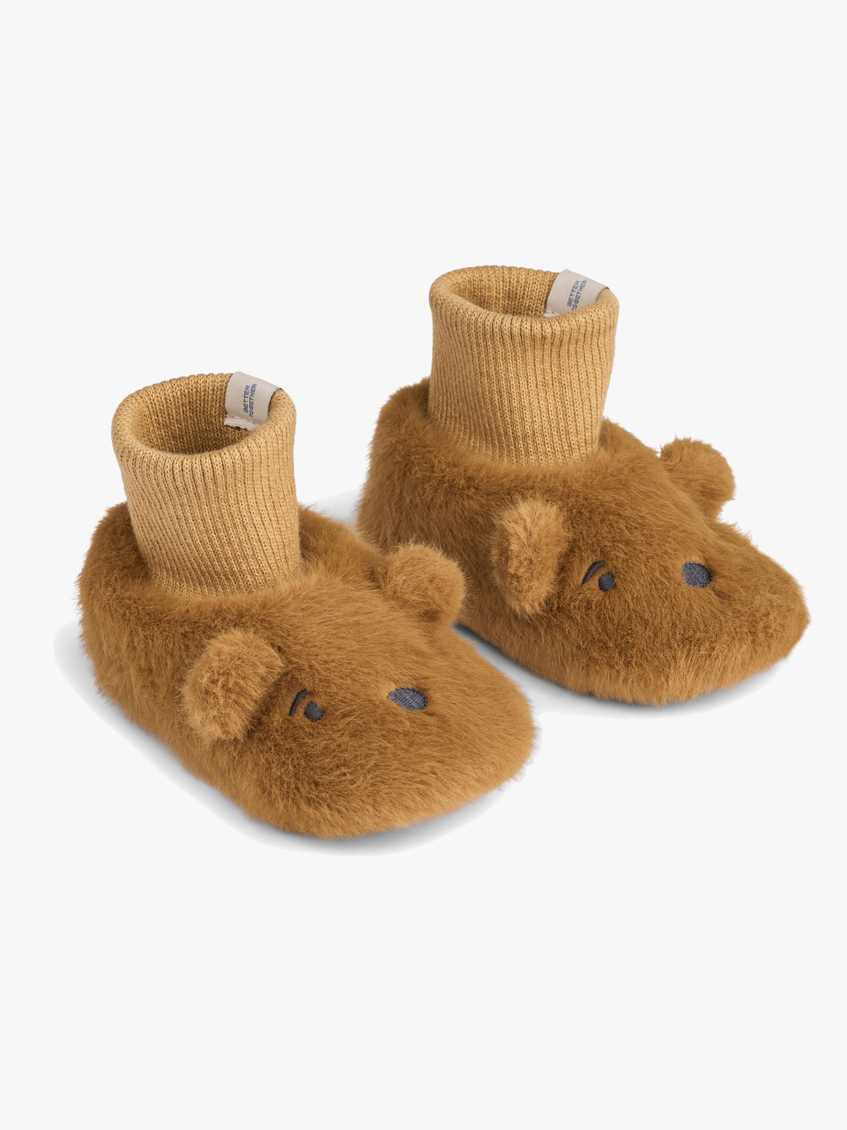 LIEWOOD Beth Bear Plush Tofflor, Golden, 18-19