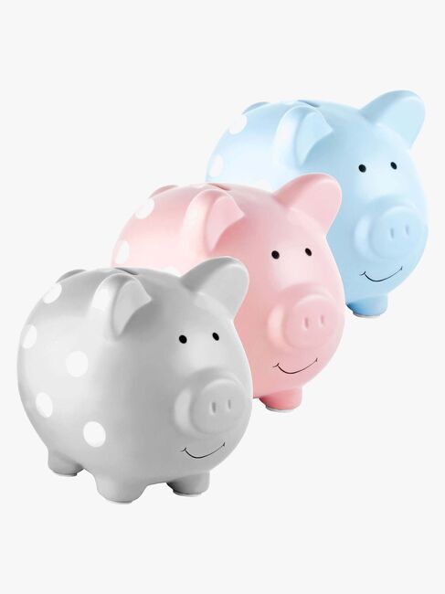 Pearhead Spargris Medium, Polka Dot Blue