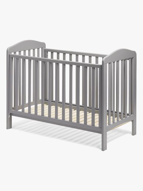 JLY ELLA Dream Lux Dropside Spjälsäng, Grå & BabyMatex Madrass