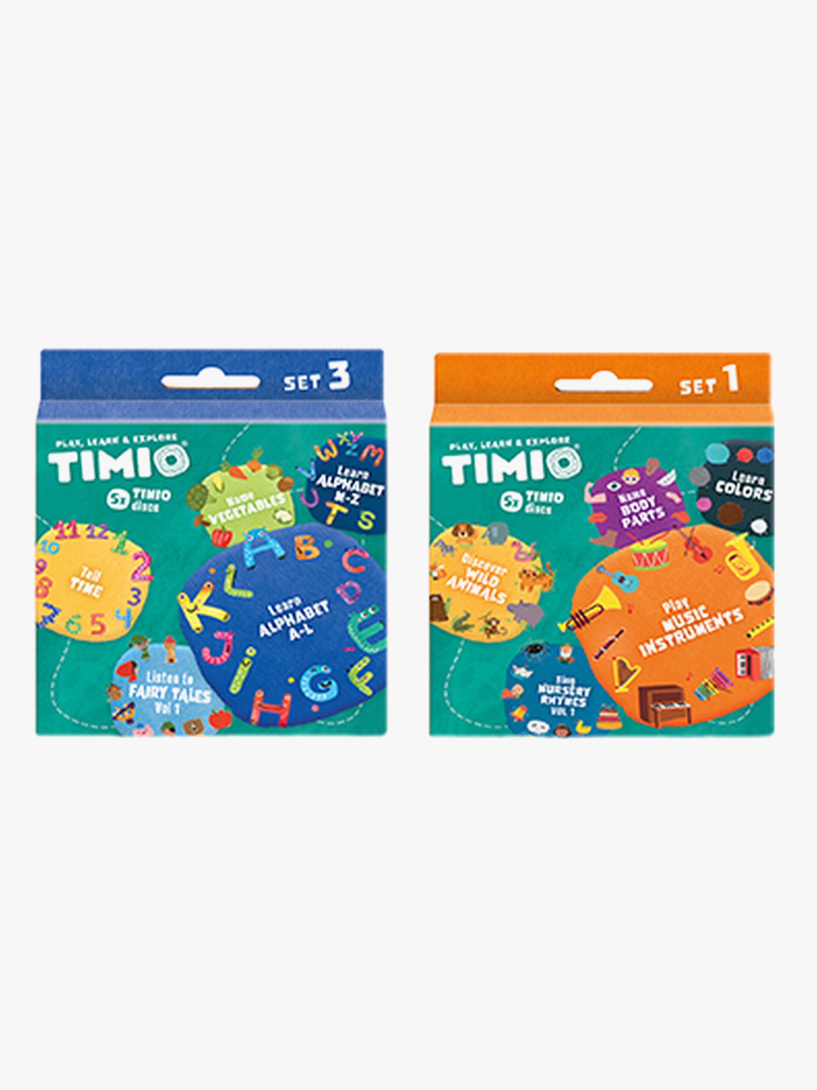 Timio Skivpaket 5-i-1 Tiden & Färger 2-pack