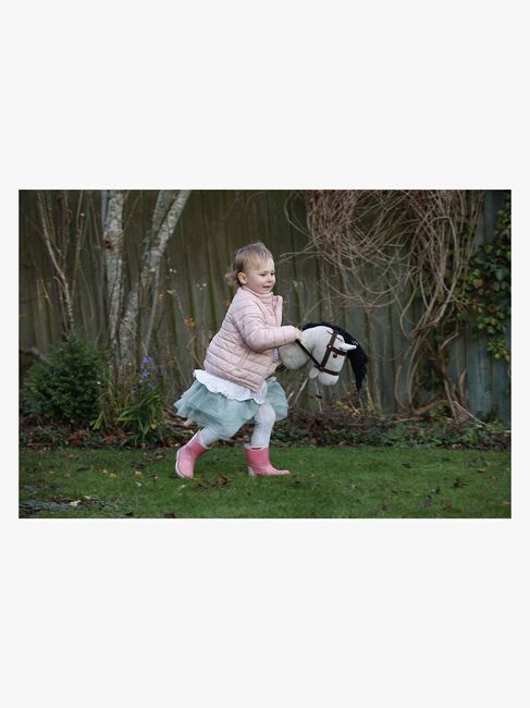 Teddykompaniet Käpphäst Med Tyglar 80 Cm, Grå
