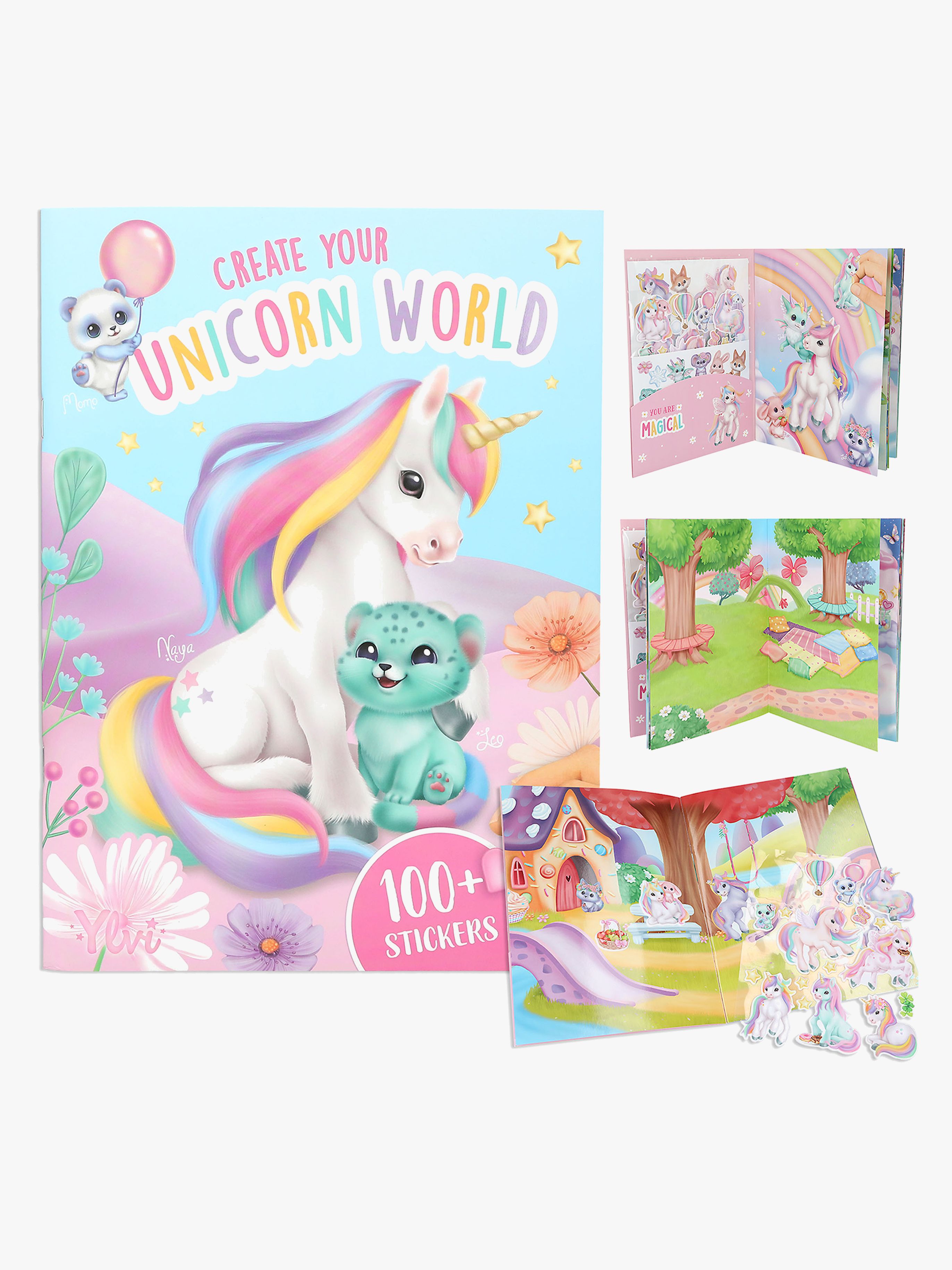 Ylvi &  the Minimoomis Klistermärkesbok Create Your Unicorn World