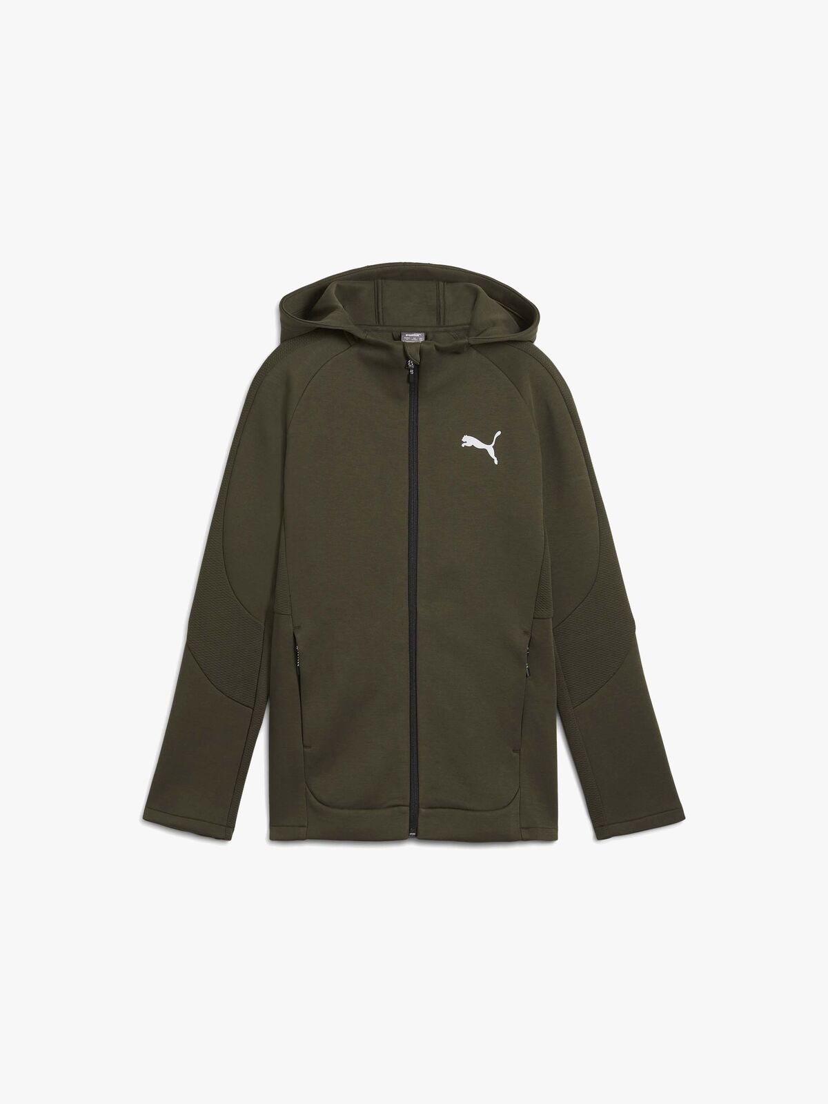 Puma Evostripe Full-Zip Huvtröja, Grön