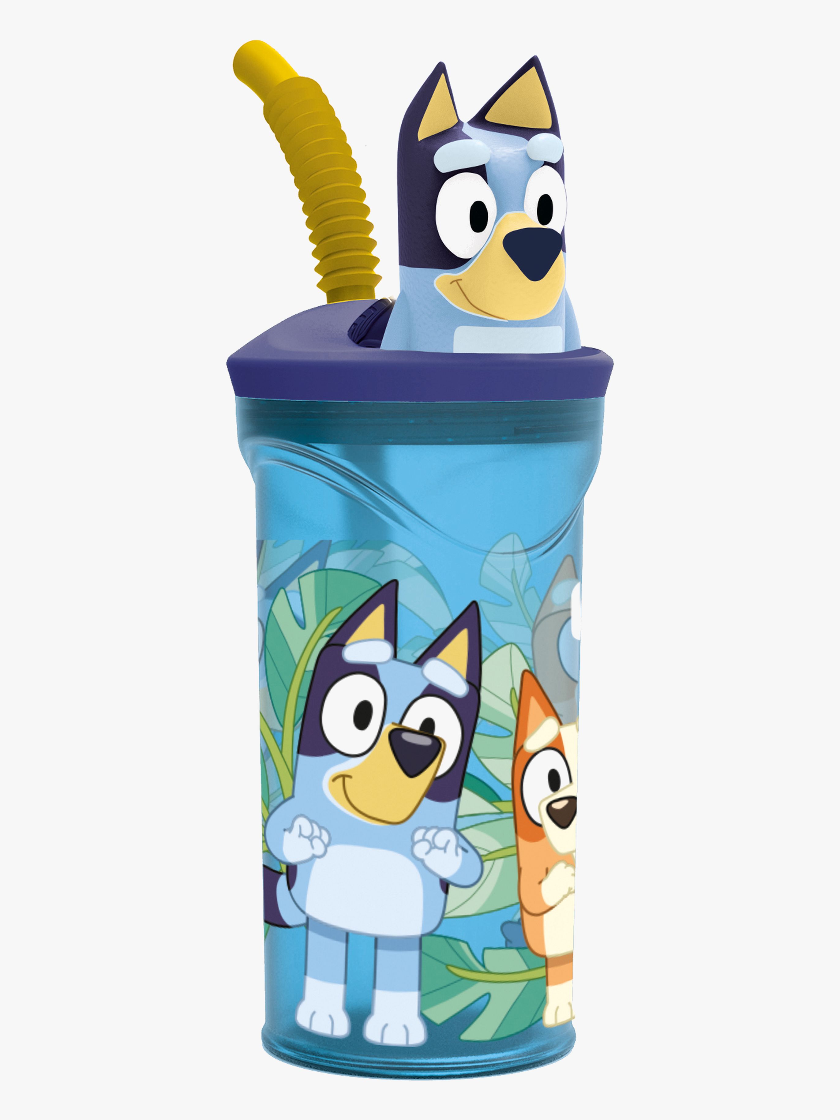 Bluey 3D Figur Vattenflaska 360ml, Blå