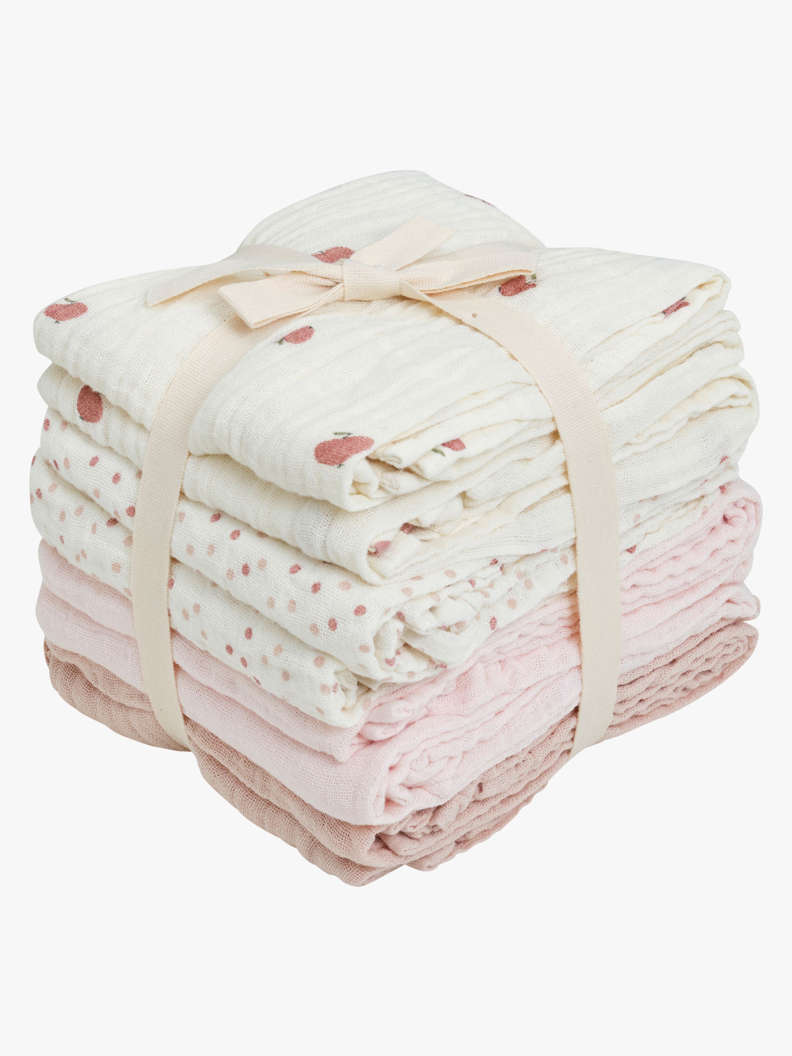 Pippi Muslinfilt 8-Pack, Rose Dust