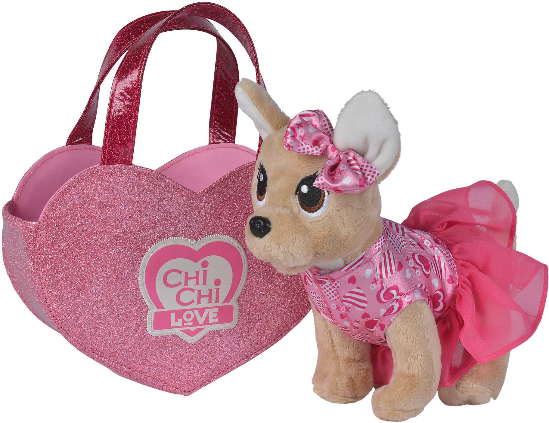 ChiChi Love Gosedjur Hund med Hjärtformad Väska